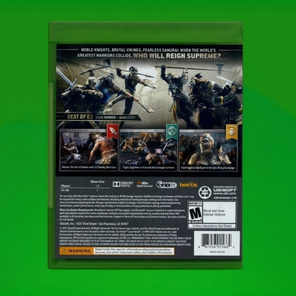 FOR HONOR ~ XBOX ONE BY UBISOFT - Picture 2 of 4